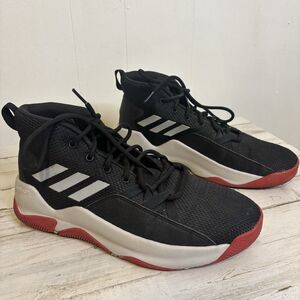 Adidas Streetfire Mens Sneakers Black/Red Size 10.5 Basketball Shoes Cloudfoam